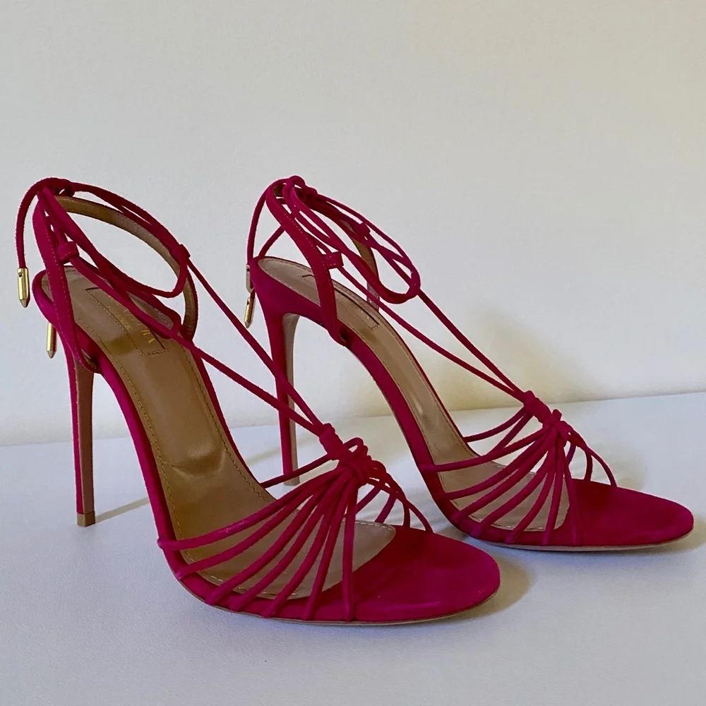 Aquazzura suede stiletto